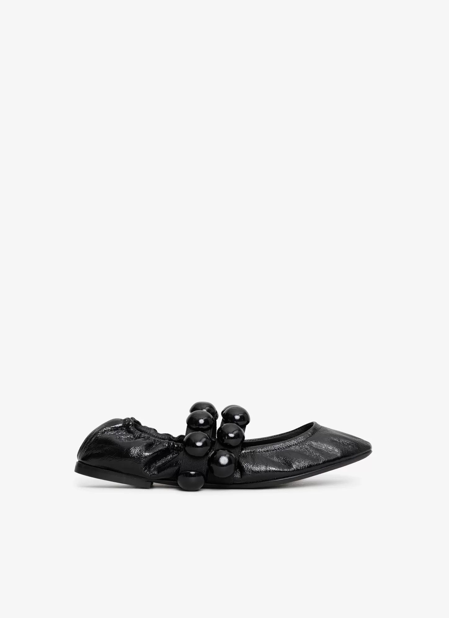 Alaïa Chaussures Plates | BALLERINES SPHERE EN CUIR VERNIS