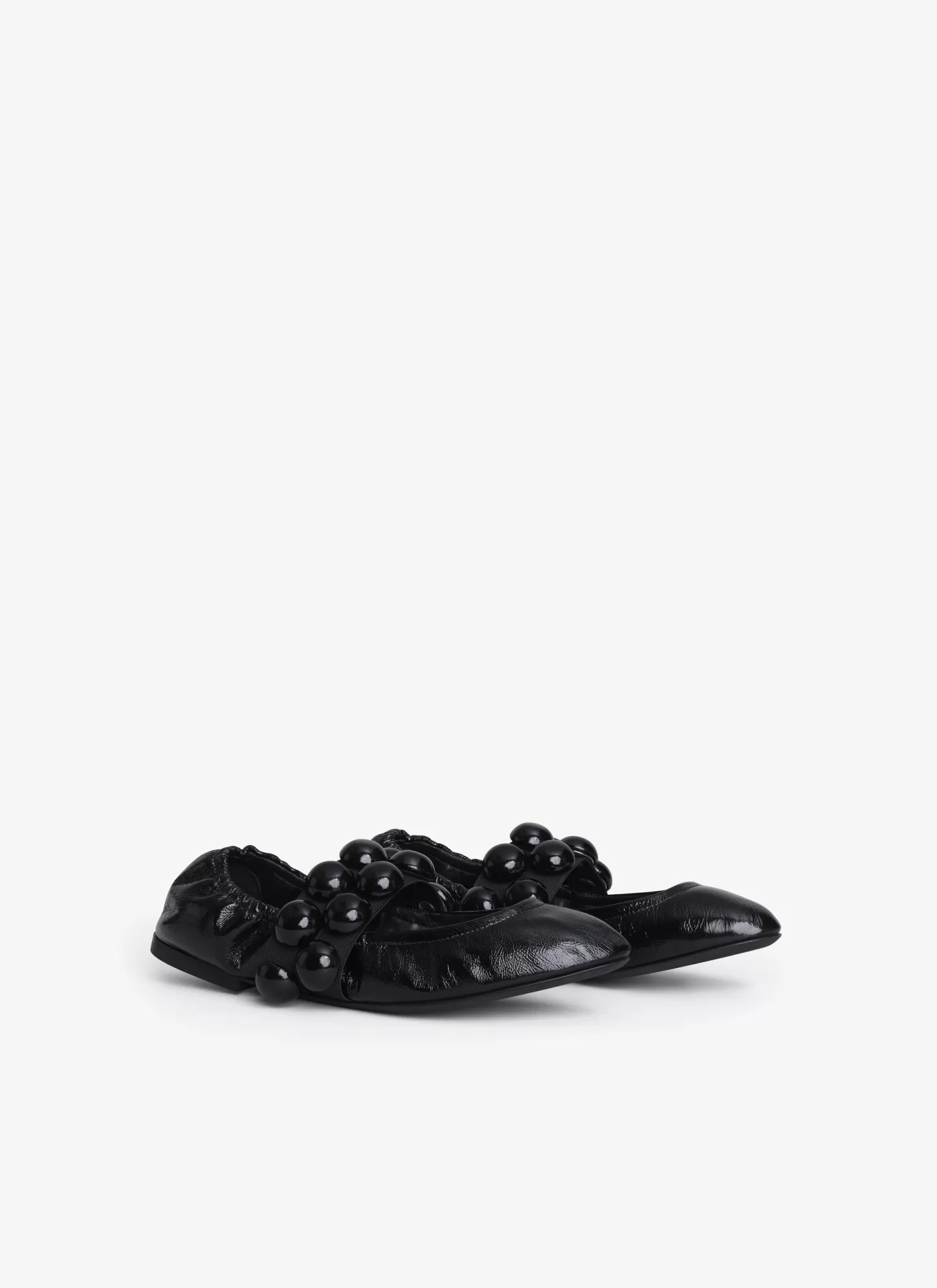 Alaïa Chaussures Plates | BALLERINES SPHERE EN CUIR VERNIS