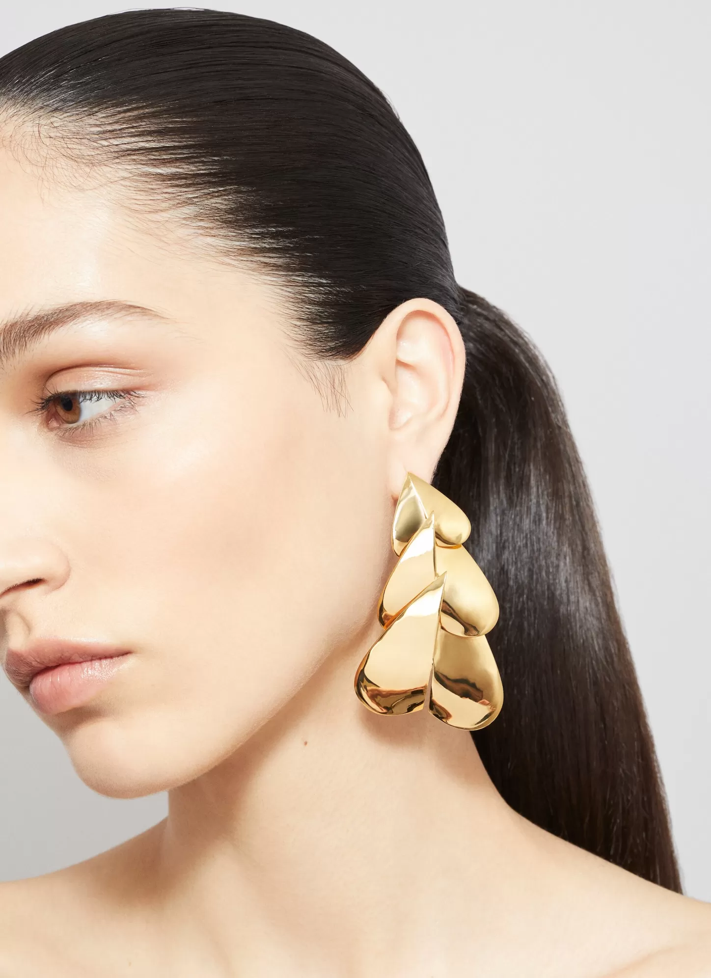 Alaïa Bijoux | BOUCLES D'EILLE LE CŒUR LONGUES