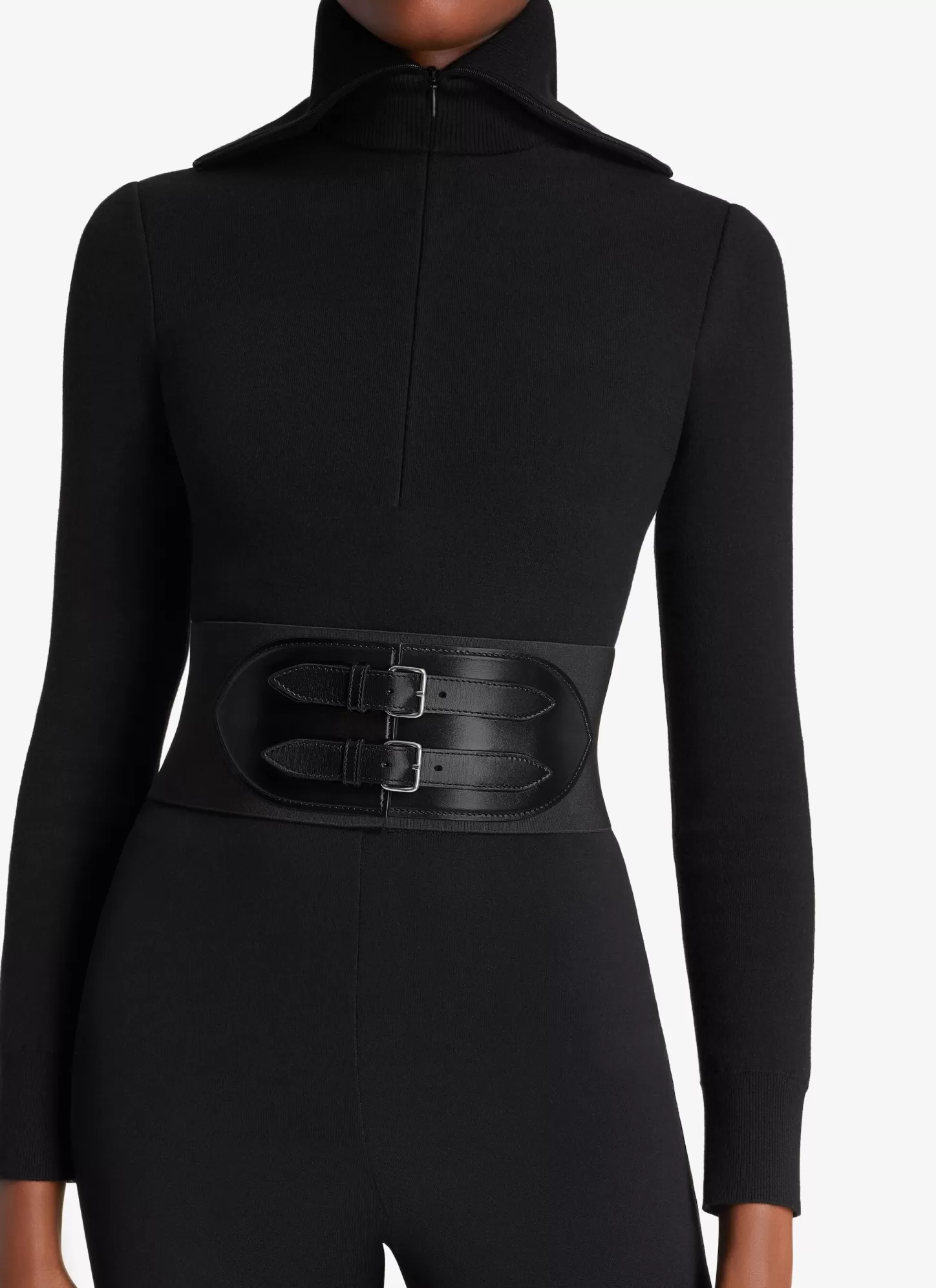 Alaïa Ceintures Corset | CEINTURE CORSET ÉLASTIQUE EN STRETCH ET CUIR