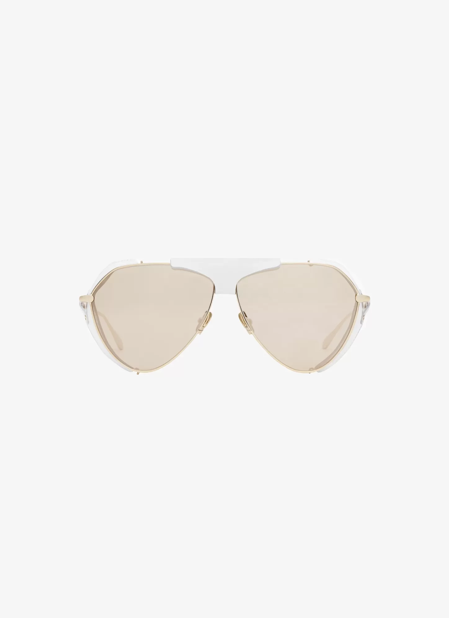 Alaïa Lunettes De Soleil | Lunettes De Soleil Aviateur En Métal Et Cuir