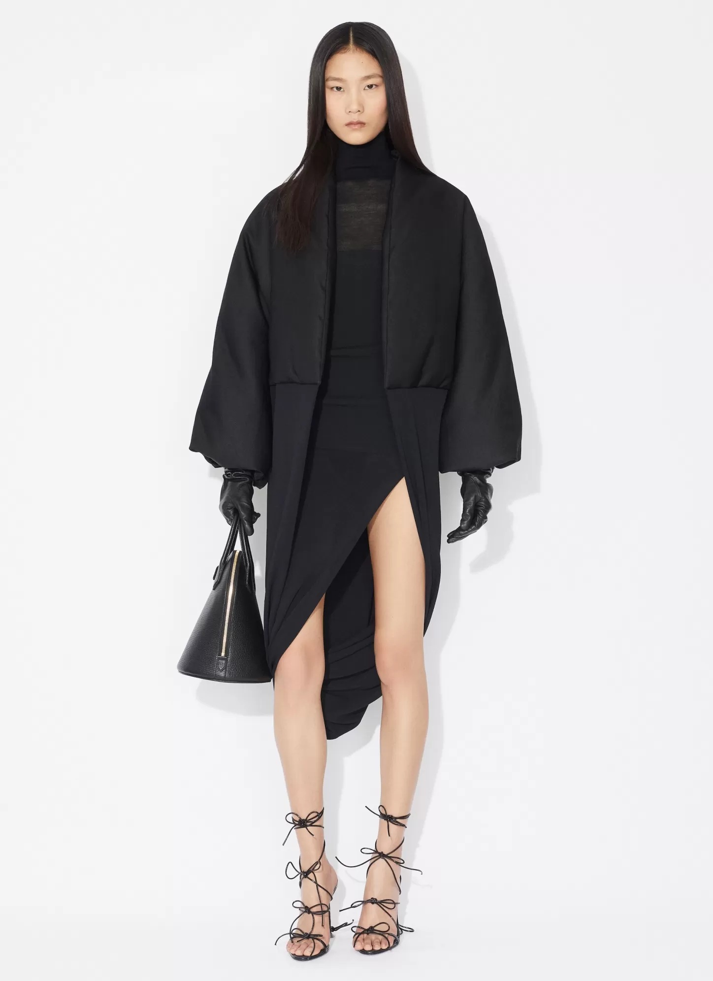 Alaïa Vestes Et Manteaux | MANTEAU ROBE BI-MATIÈRE