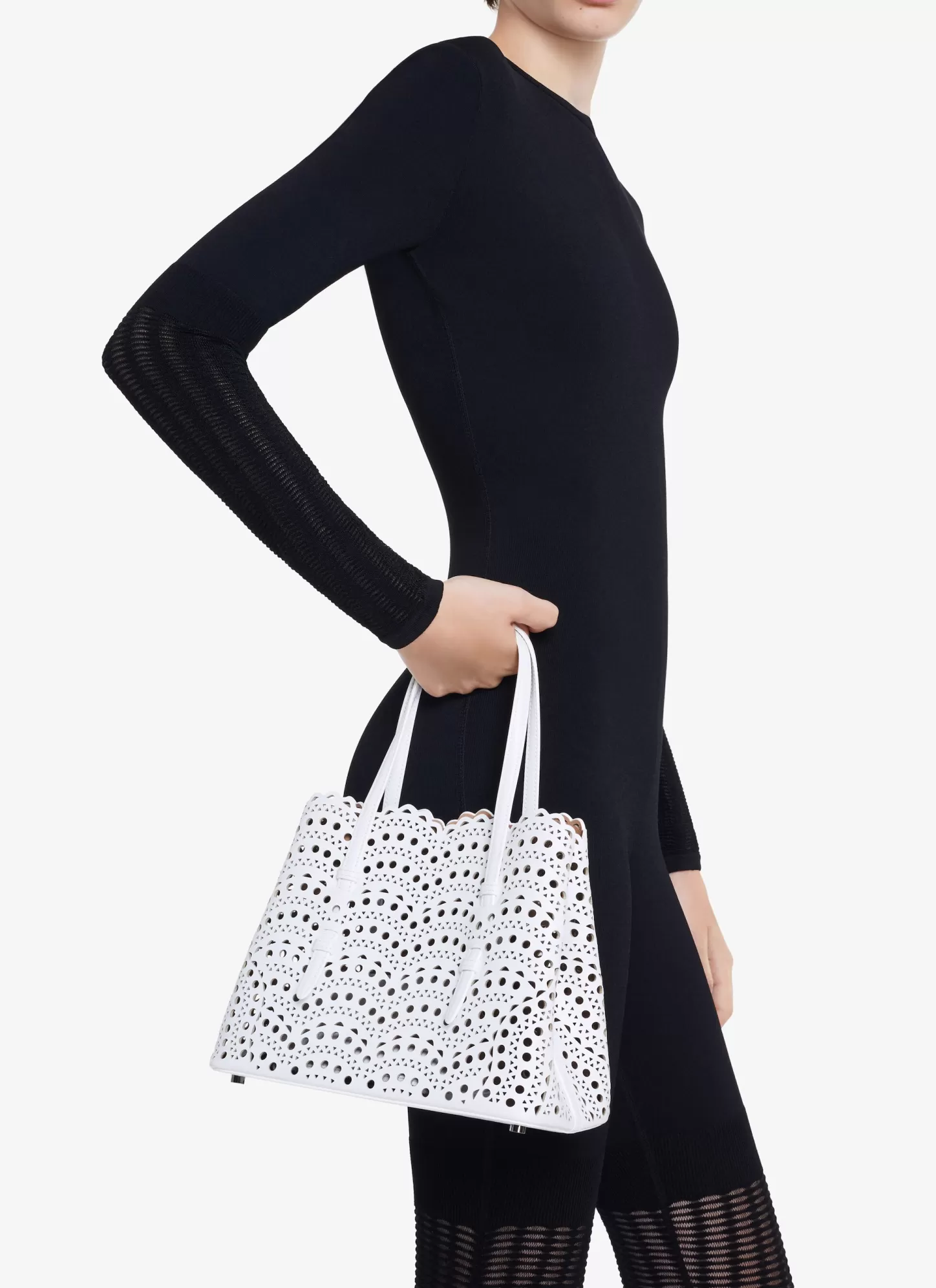 Alaïa Sacs Cabas | Sacs Bandoulière | Sac Mina 25 En Cuir Vienne Vague