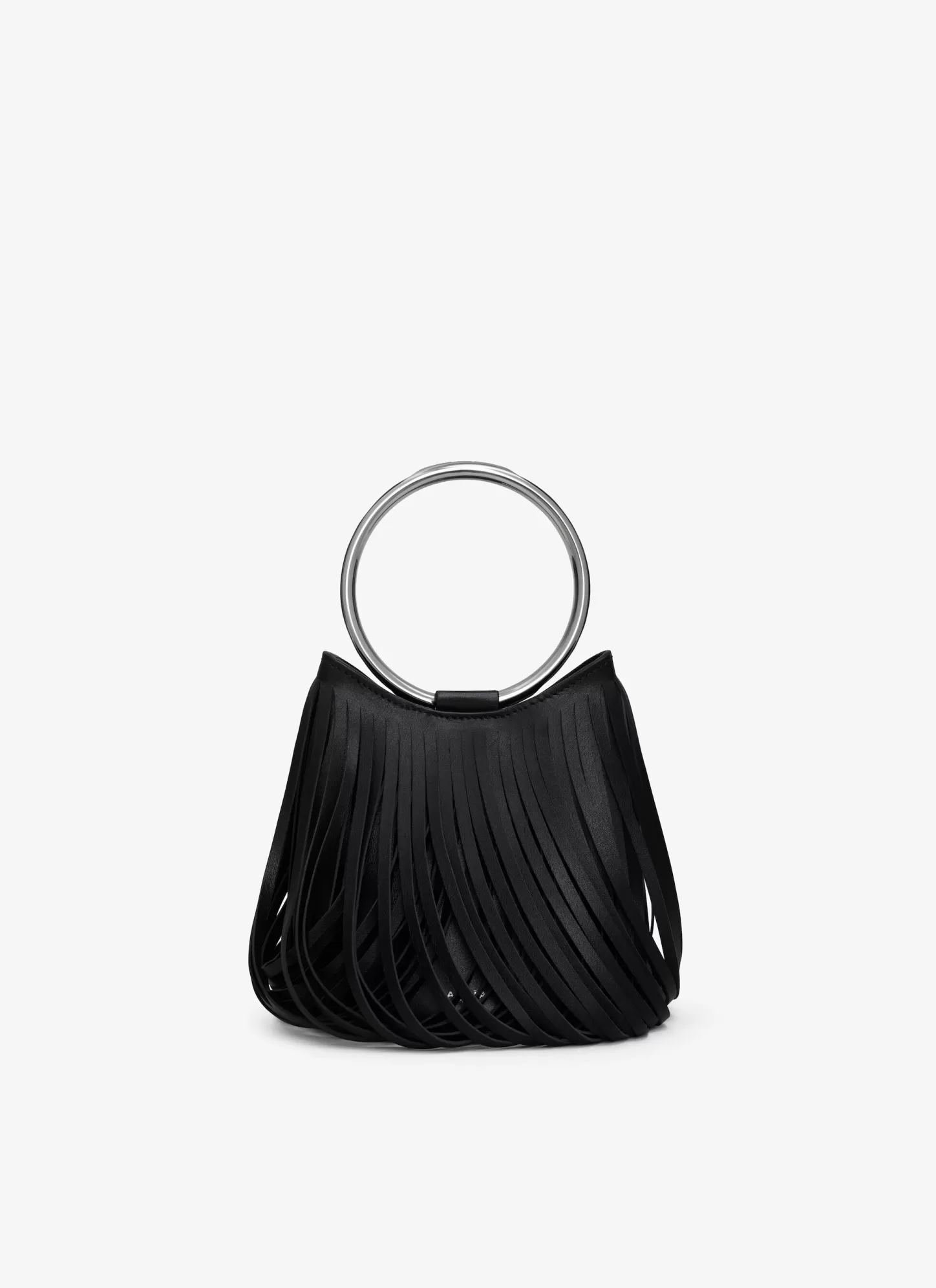 Alaïa Mini Sacs | Sacs À Main | SAC RING MINI BUCKET EN CUIR A FRANGES