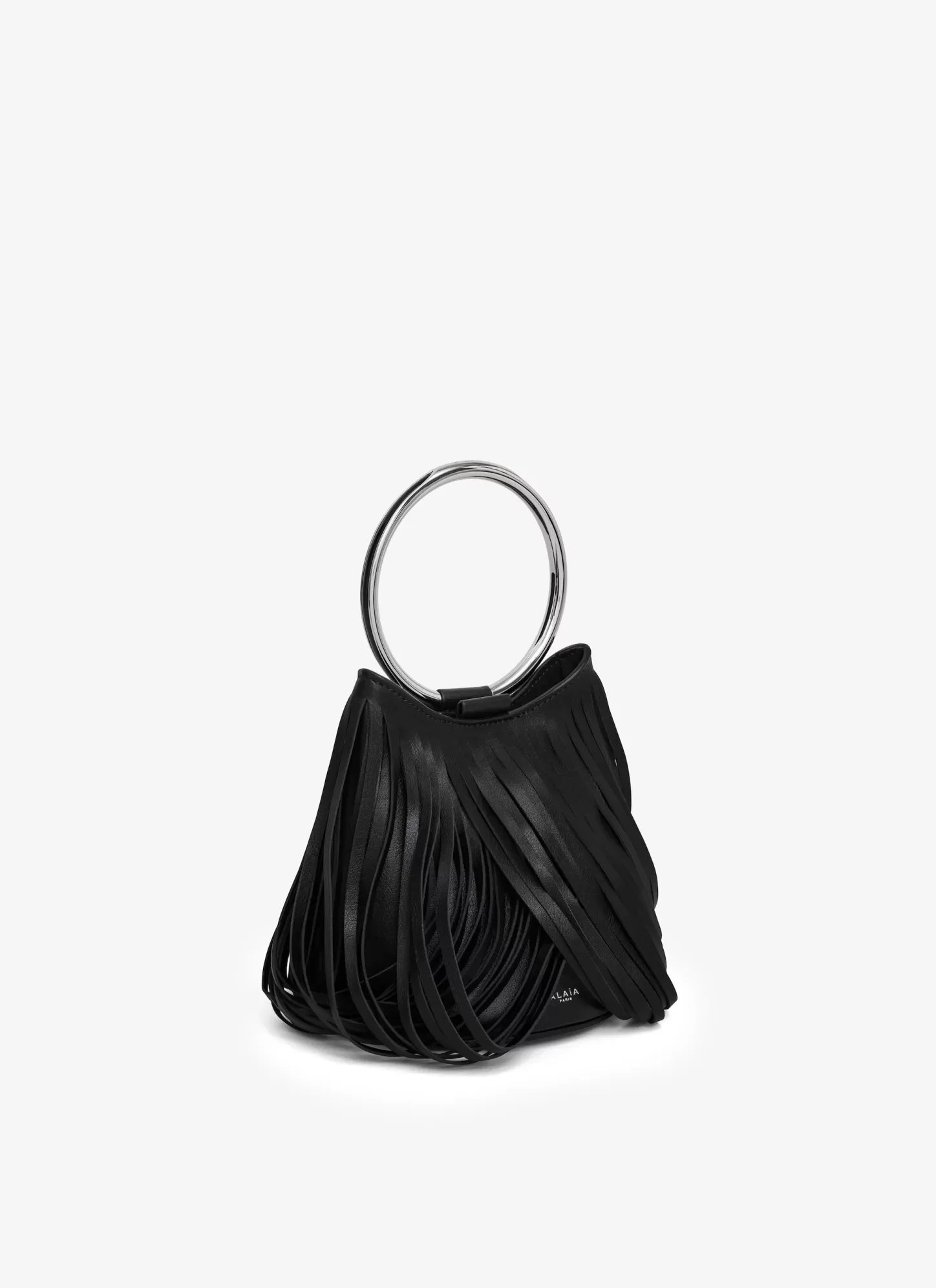 Alaïa Mini Sacs | Sacs À Main | SAC RING MINI BUCKET EN CUIR A FRANGES