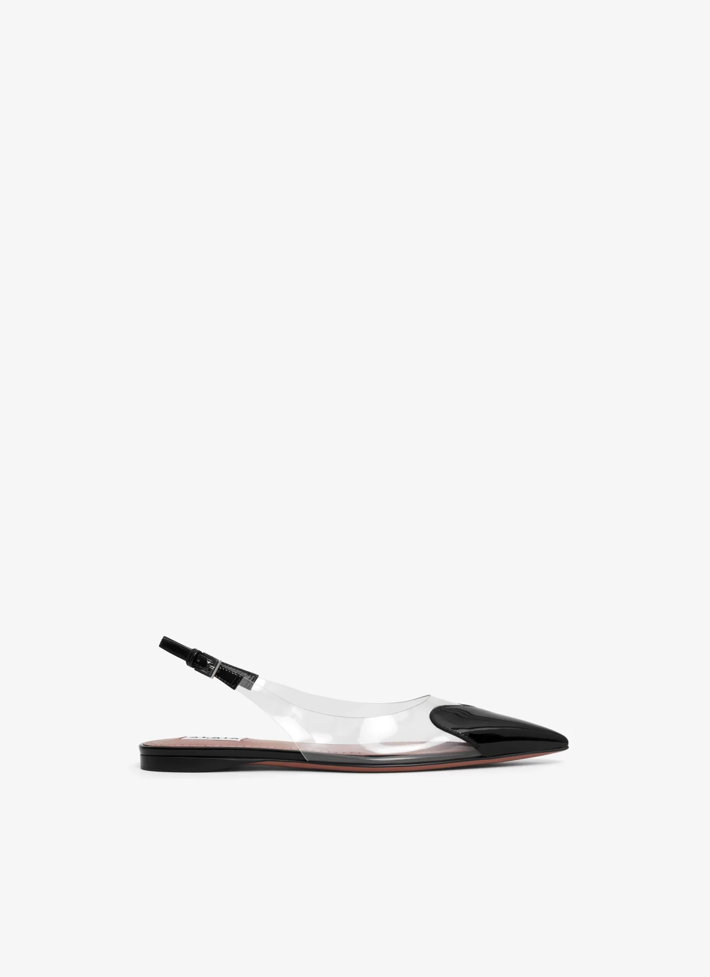 Alaïa Le Cœur | Chaussures Plates | SLINGBACKS PLATES LE CŒUR EN CUIR VERNI